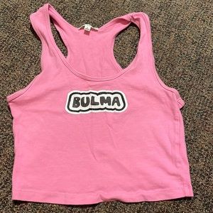 Dragon Ball Z BULMA Pink Racerback size Large